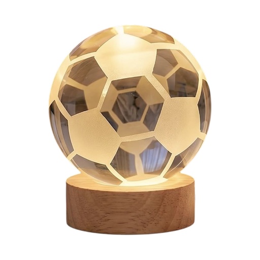 [244608] LAMPARA BALON B/MADERA C/USB REF:HM1664 6CM