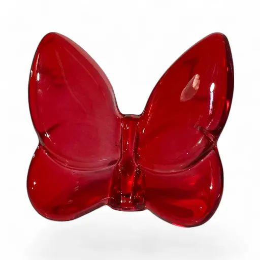 [282529] MARIPOSA DE CRISTAL ROJO REF:ES28436 8X8X3.6CM 