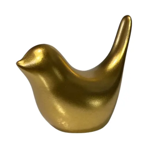 [FH25059] PAJARITO DORADO DECOR. POILIRESINA 7X3.5X6CM