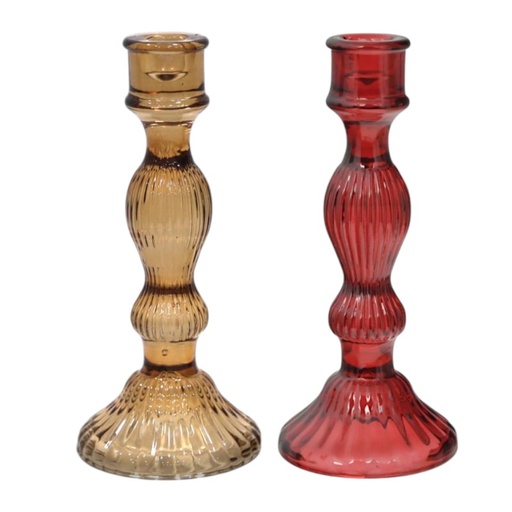 [410902] CANDELABRO VIDRIO SURT REF:HM1166 (8.8X20CM)