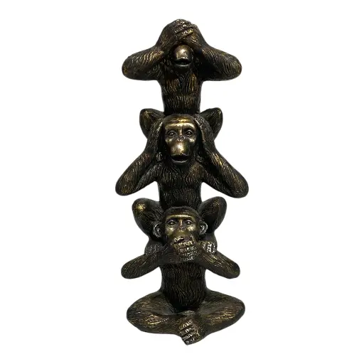 [EXC40] LA PRUDENCIA MONOS POLIRESINA 8X6X21CM