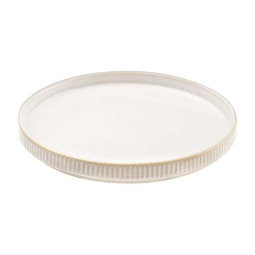 [916793] PLATO TENDIDO DE CERAMICA BEIGE Ø28CM  REF:HM2056/TJL-25ST1216077