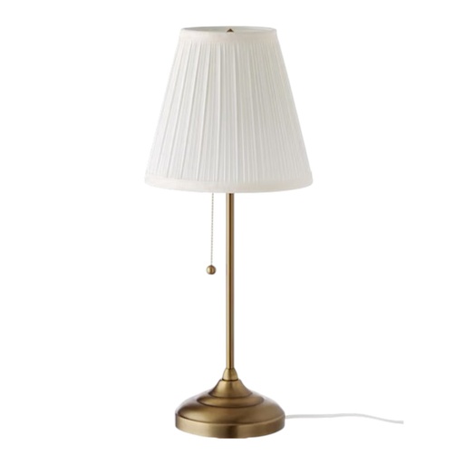 [CS26044] LAMPARA DE MESA METALICA DORADA 22X57CM