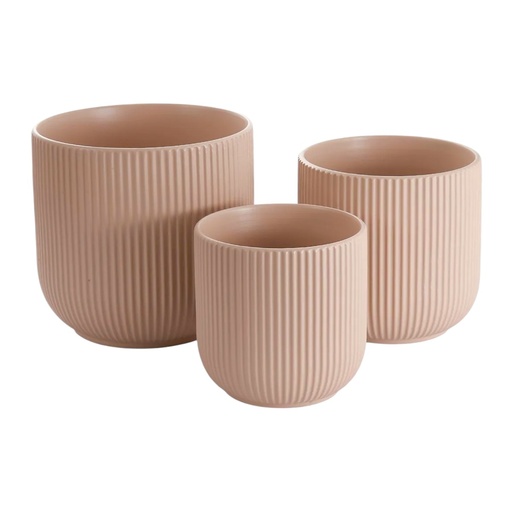 MACETA SETX3 DE CERAMICA 23X21CM, 19X18.5CM, 15X16CM