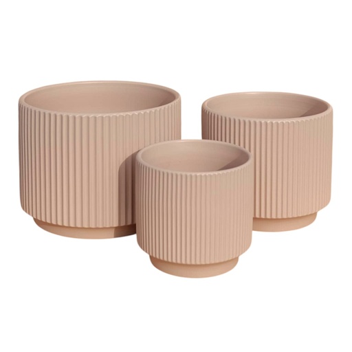MACETA SETX3 DE CERAMICA 20X16CM, 16X14CM, 13X12CM 