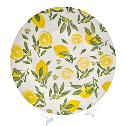 [CS27118] PLATO FUERTE DISEÑO LIMON DE PORCELANA 27.5CM