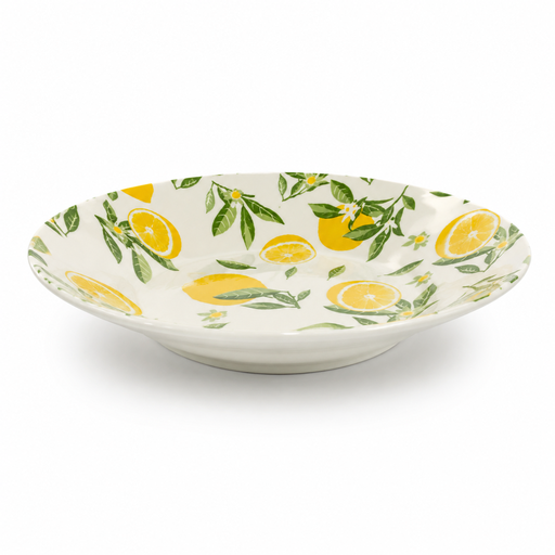 [CS27115] PLATO SOPERO DISEÑO LIMON DE PORCELANA 20.5X4CM  
