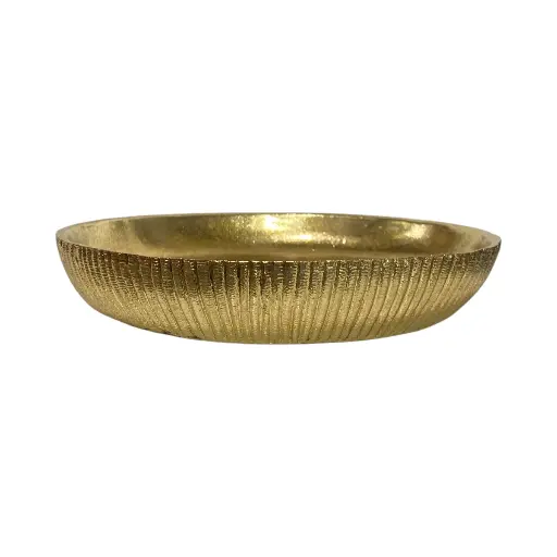 [616845] BANDEJA DECOR DORADA POLIRESINA CIRCULAR REF:ES28692 21X3.5CM
