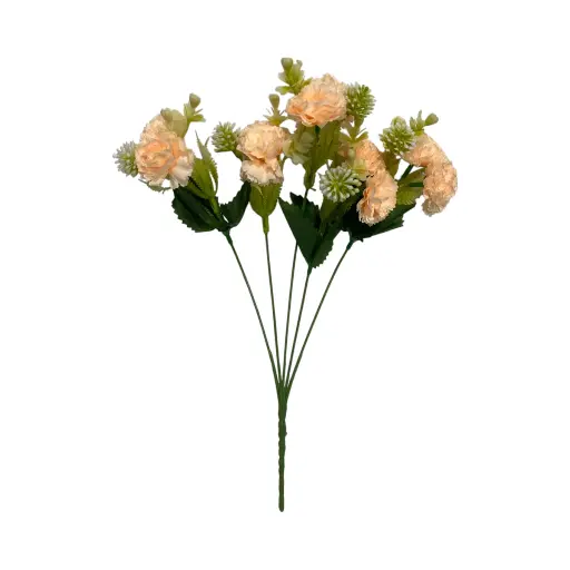 [196492] Flor artificial, 2 colores tela y pvc, 35cm 