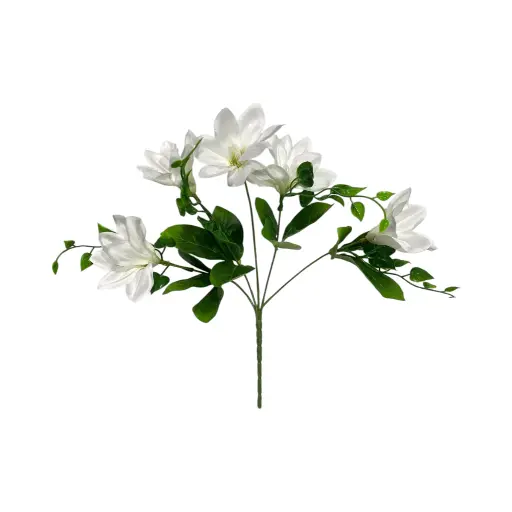 [196486] Magnolia artificial blanca de tela, 35cm.