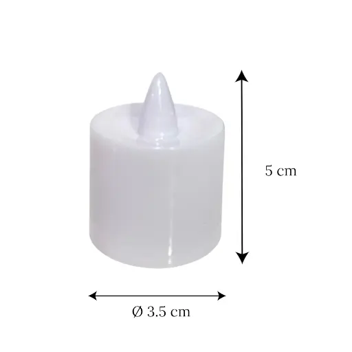 [3006980] Vela a pilas Ø3.5cm x 5cm c/u 