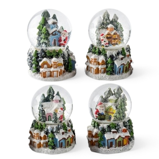 [8679811653662] Esfera de cristal navideña de Noel con luz 4Mod. Ø5cmx7cm 
