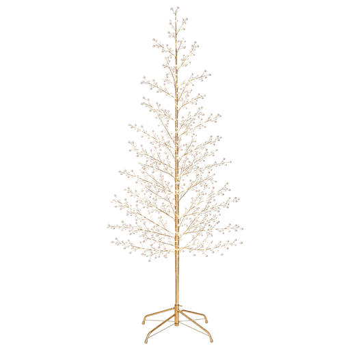 [841988] Árbol de Navidad con luz led, ramas con perlas, Ref:ES29458. 180cm