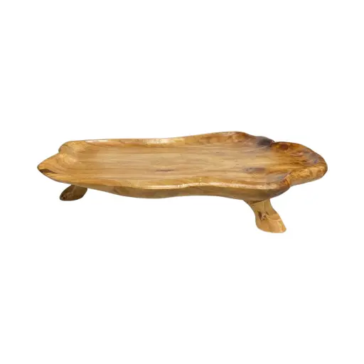[2603131520133] Base de Madera Natural, porta picadas. 50x30x9.5cm