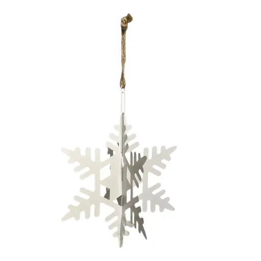 [8680818736173] Copo de Nieve Metálico Blanco, 47x35cm