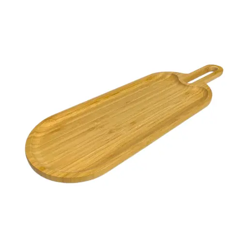[872347] Porta Bocaditos de Madera Bamboo Natural, Ref:PS59350B 50x16x1.15cm