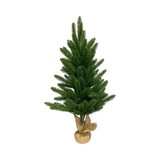 [7861204109233] Árbol de Navidad Rama Pvc 60cm base de madera. Ref:0911  