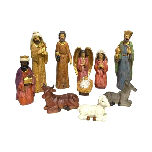 [832655] Nacimiento poliresina 10pcs. Ref:LP61629 S/10 (21cm)