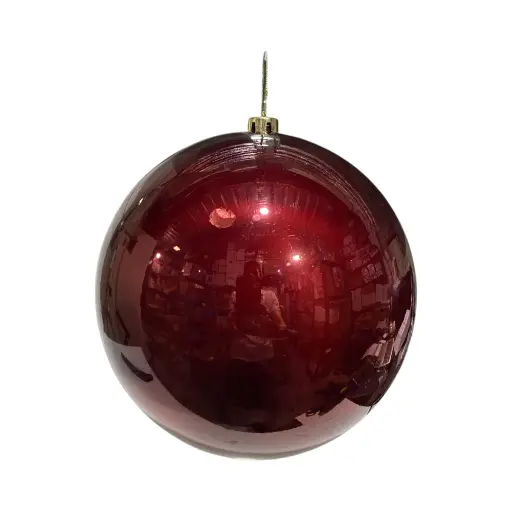 [8679811712673] Esfera Navideña Burgundy Ø25cm. Ref:IC81171267