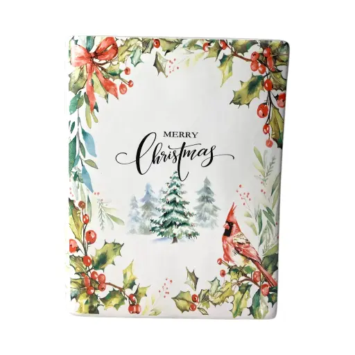 [218323] Libro Merry Christmas de cerámica, florero. Ref:SYZ24Q24K1253H (16X7X20CM)