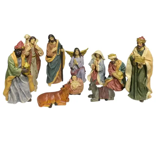 [723433] Nacimiento 10pcs. Poliresina. Ref:LP62666 S/10. 17cm