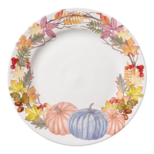 [JIMJ177] Plato base de calabaza, colección cosecha. Ø33cm