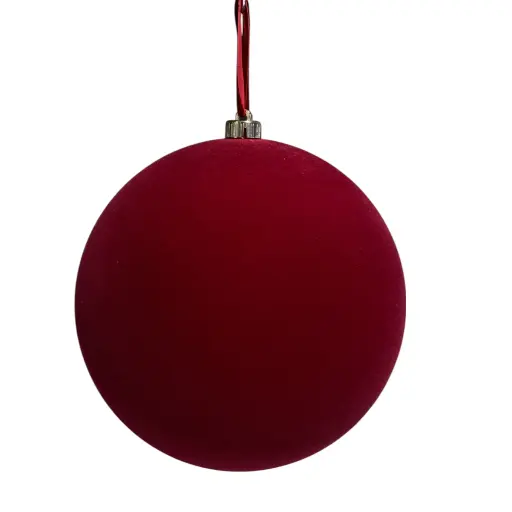 [989851] Esfera Navideña Rojo oscuro Ø25cm. Ref:ES29356