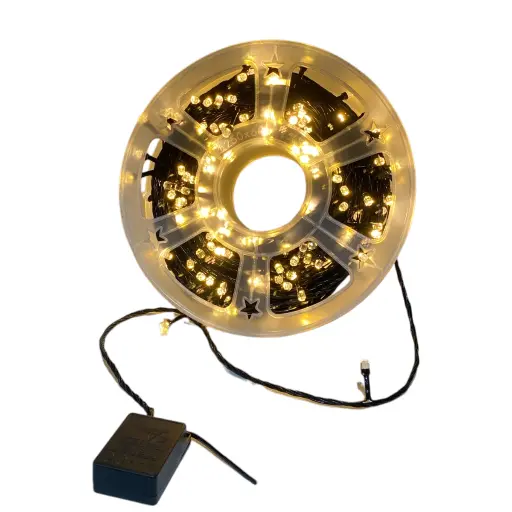 [5116826797] Luces Navideñas en rollo Bolitas 240led x 50m, Cálida.